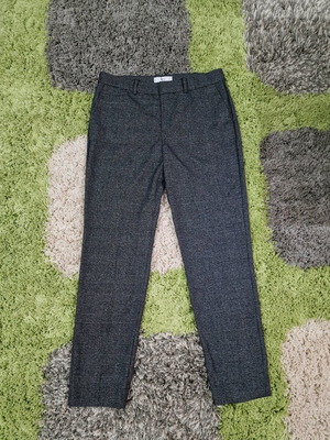 Mango γυναικείες παντελόνες tailored, καινούργιες, μέγεθος L, μαύρο-γκρι