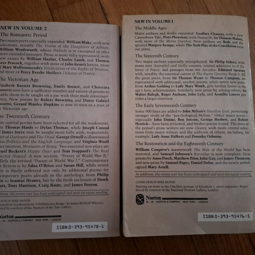 The Norton Anthology of English Literature used