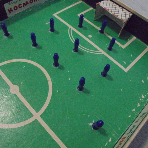Football Duel board game used, vintage Bulgarian edition