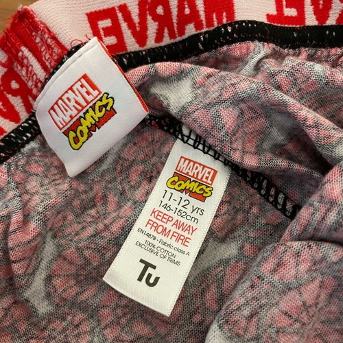 Spider-Man Marvel pyjamas for boys age 11-12 excellent condition