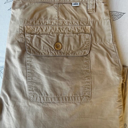 Cerruti bermuda shorts used, 100% cotton, size L, beige