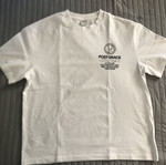 Bershka men's white crop T-shirt size M new