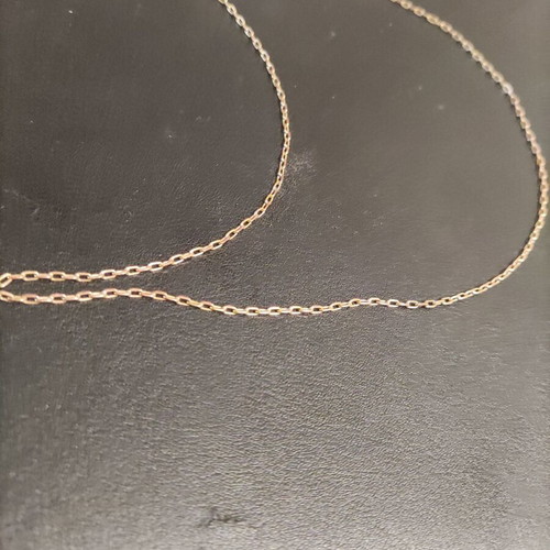 Gold chain K14 new, 22cm length, 2.9g weight