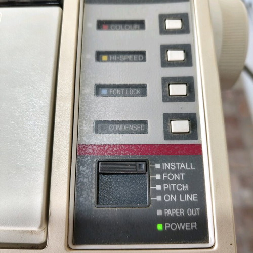Citizen Swift 9 dot matrix printer used with Greek manual