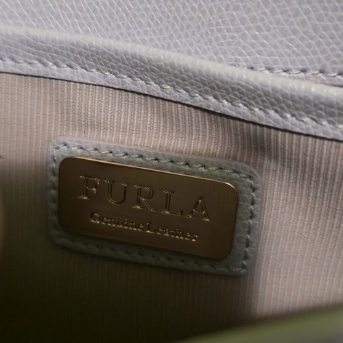 Furla Metropolis shoulder bag like new, blue turquoise leather