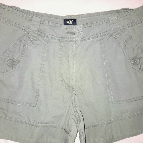 H&M women's khaki shorts size 38 used