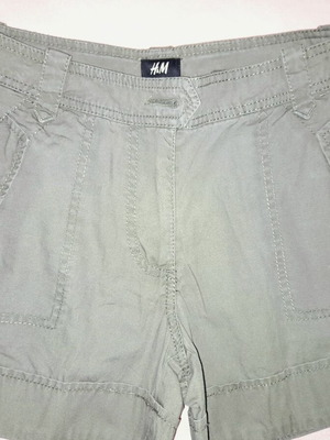 H&M women's khaki shorts size 38 used