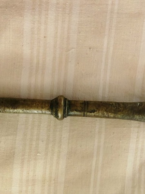 Μπρούτζινο γουδοχέρι μεταχειρισμένο, μήκος 18,5 εκ