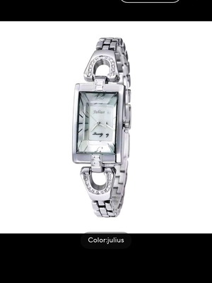 Julius Luxury Melissa Lady women's watch new, silver, rhinestone design