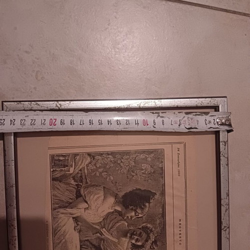 Vintage framed Buketo engraving 1933 like new