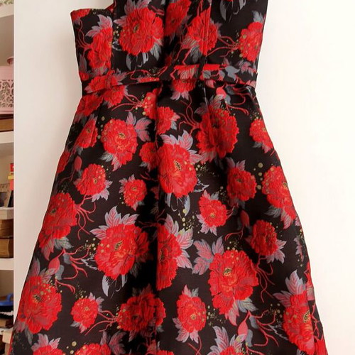 Asos embossed palazzo dress with floral pattern, new, size M