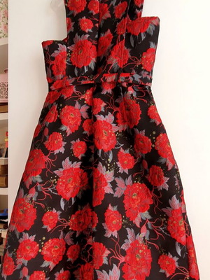 Asos embossed palazzo dress with floral pattern, new, size M