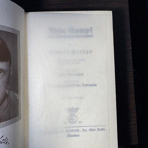 Mein Kampf used, Original 1941 People’s Edition, 781 pages