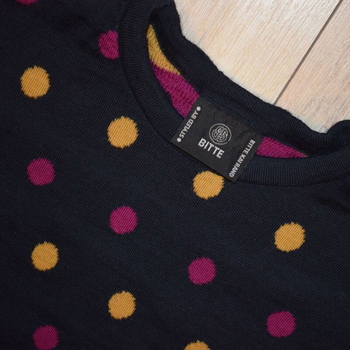 Bitte Kai Rand Copenhagen Merino Wool Polka Dot Sweater size M like new