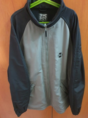 Jacket used, size XXL, gray, slim fit, fleece inside