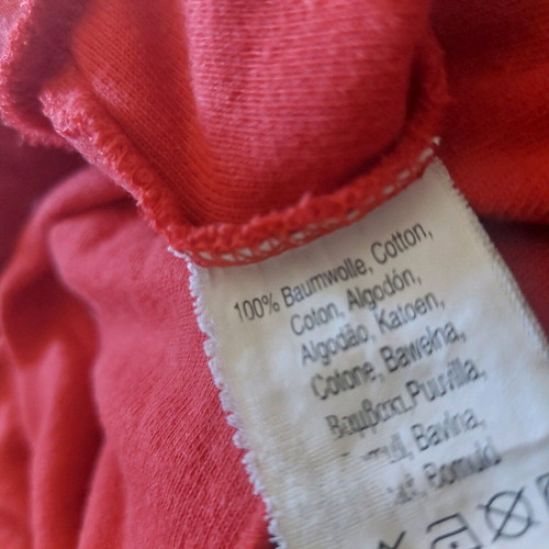 Women's shorts red with pink used, size Medium/Large