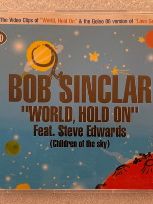 Bob Sinclar ft. Steve Edwards World Hold On 6-trk CD single lightly used