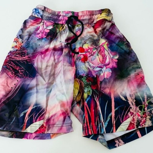 Adidas men's training shorts XS multicolor floral print