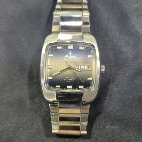 Ανδρικό αυτόματο ρολόι Aroma 21 Jewels Incabloc vintage του 1970s σαν καινούργιο