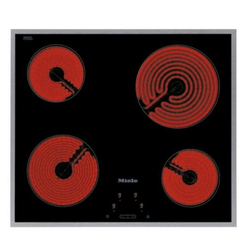 Miele ceramic hob used, autonomous, 57.4x50.4cm with lock function