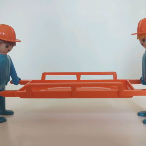 Playmobil firefighters, traffic police and paramedics figures like new, 80s-90s