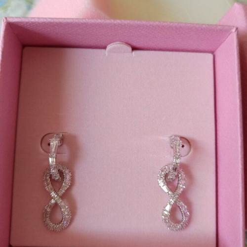 Swarovski earrings new, silver