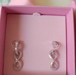 Swarovski earrings new, silver