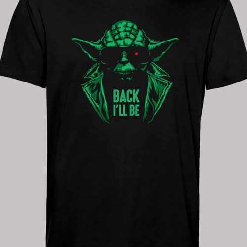 Star Wars Yoda Terminator T-shirt new, 100% cotton