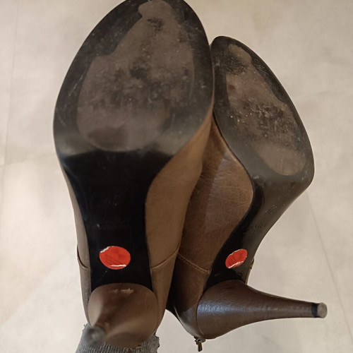 Zara brown ankle boot used, size 40 narrow fit