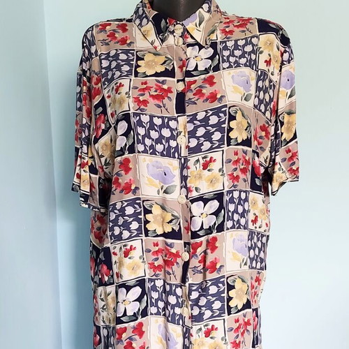 C&A Vintage Women's Tunic Shirt like new, viscose silk