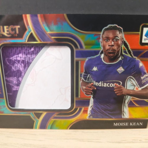 2025-26 Panini Select Serie A Moise Kean Fiorentina /25 Jumbo Patch Tie-Dye Prizm card new