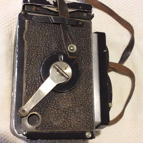 Rolleiflex Compur TLR vintage camera used with leather case