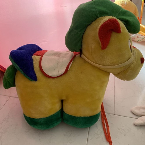 Rocking horse used, plush toy