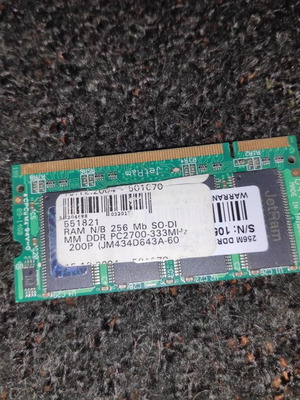 256 MB - 333 MHZ - Ram - So-Dimm - DDR1