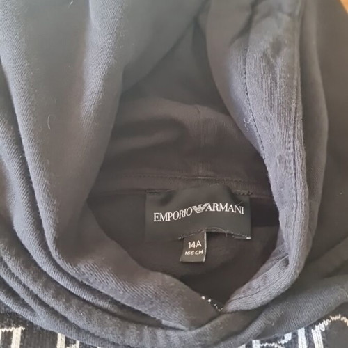 Black tracksuit set emporio armani