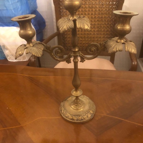 Brass Candlesticks pair like new