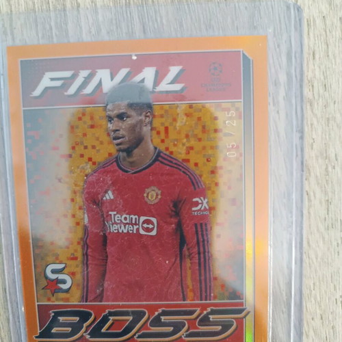 Marcus Rashford Topps Final Boss card new /25