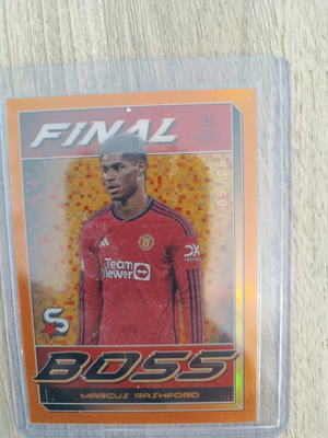 Marcus Rashford Topps Final Boss card new /25