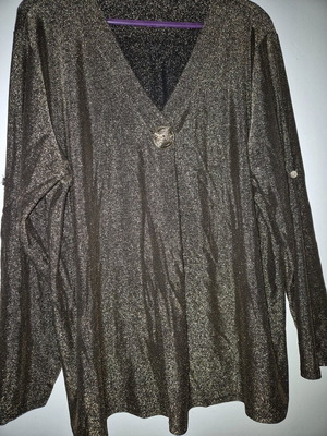 Μπλούζα plus size χρυσαφί σαν καινούργιο, μέγεθος 5XL