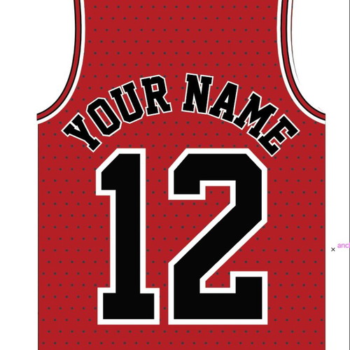 Party poster with basketball jersey made to order, size 30x50