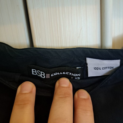 BSB Collection asymmetrical black skirt XS like new, 100% cotton
