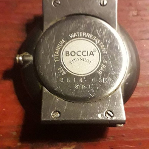 Boccia Titanium men's watch used