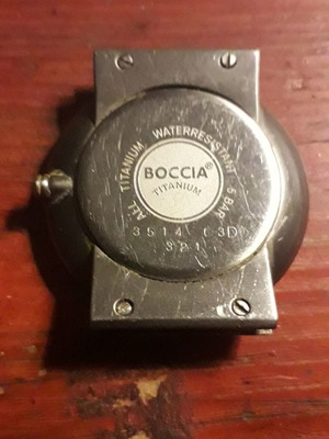 Boccia Titanium men's watch used