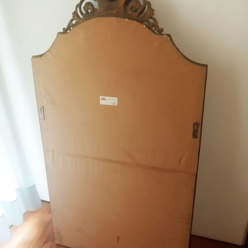 Wood Carved Gold Mirror Like New Large Size