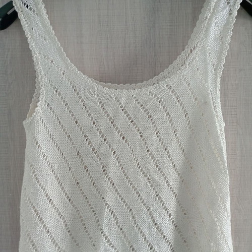 Knit top like new, white, one size