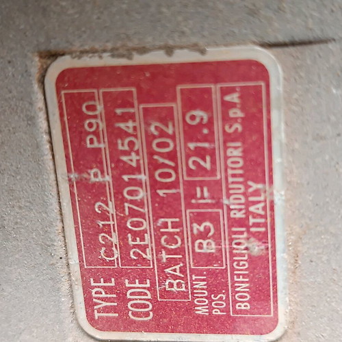 Bonfiglioli motor with reducer used, 2 pieces, Italian