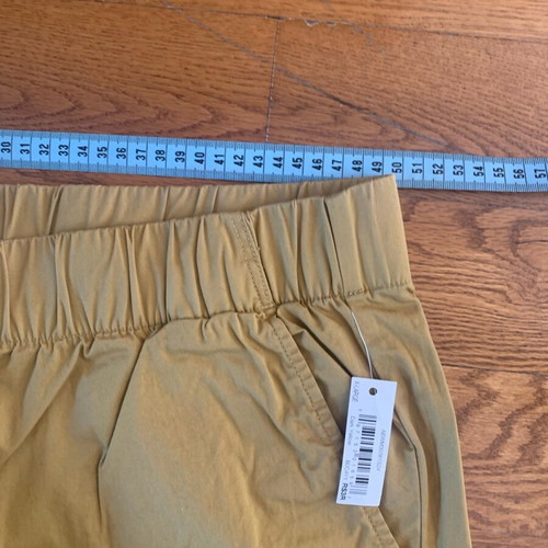 Amazon Essentials cotton pants XL mustard color new