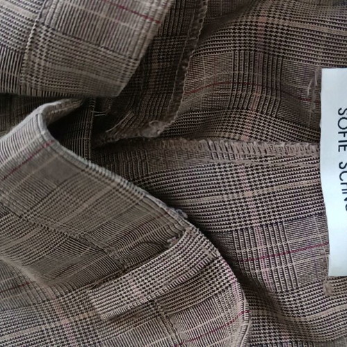 Sofie Schnoor checked office pants like new, beige