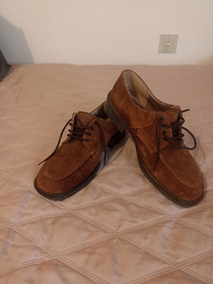Oscar men's leather suede shoes size 41 like new, brown