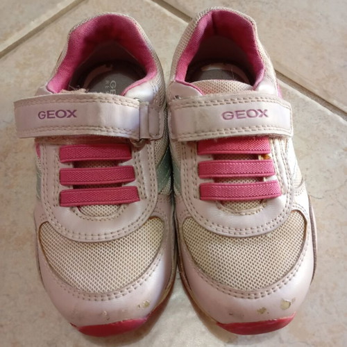 Geox athletic shoes for girl size 24 used, pink